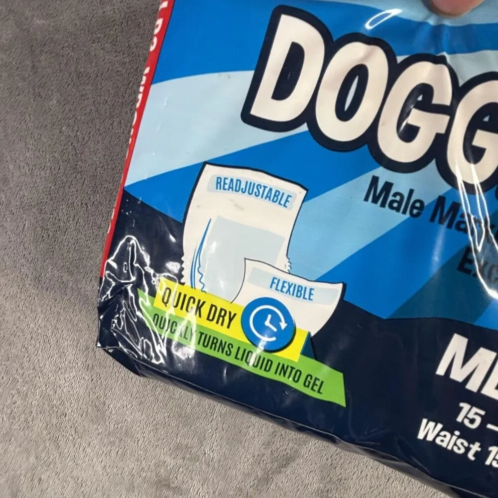 Bodhi Dog Disposable Male Doggie Wraps 20 Pack Medium 15-35 lbs Waist 15-21 Inch